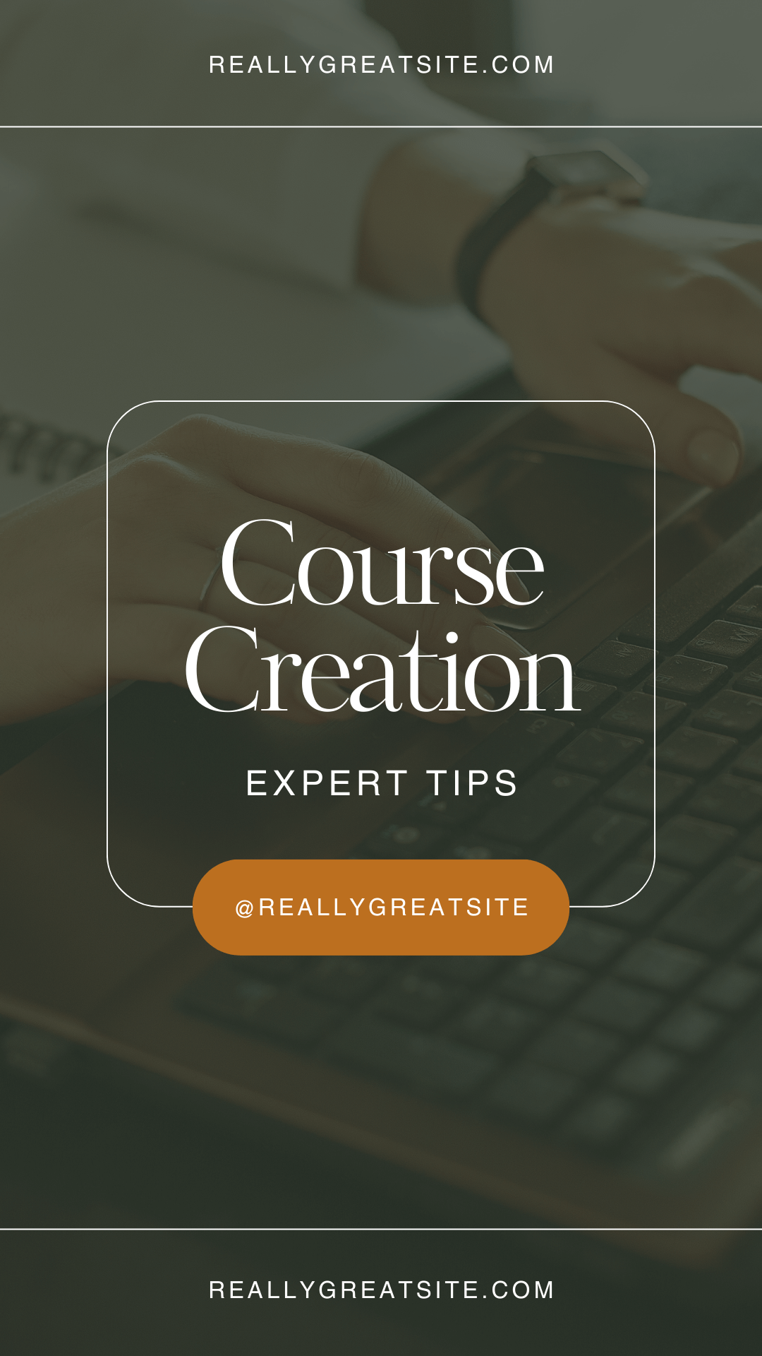 Green and Orange Course Creation Instagram Reel Cover